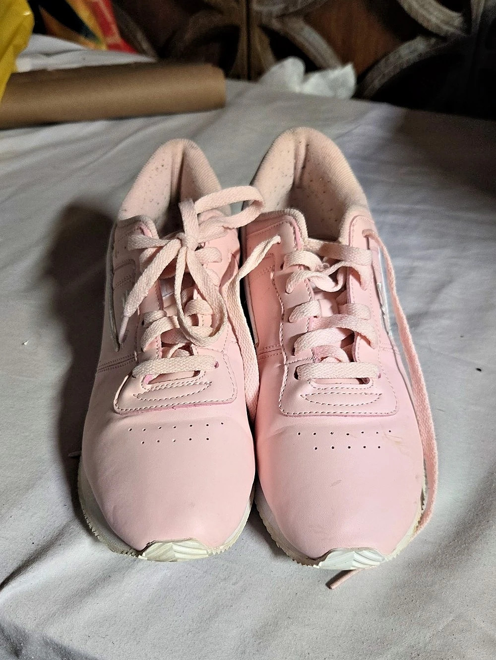 FILA Pink & White Sneakers